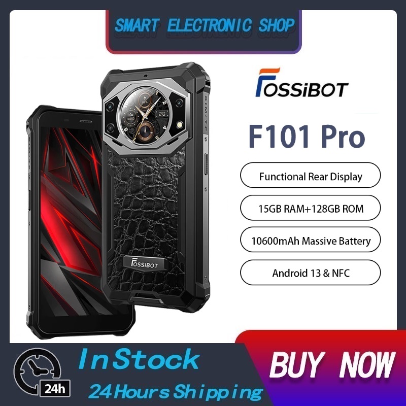 FOSSiBOT F101 PROโทรศัพท์ 5.45 "FHD + 15GB + 128GBสมาร์ทโฟนAndroid 13 อินฟราเรดNight Visionกล้อง 10600MAh ราคา 5,350 บาท*ส่งฟรี