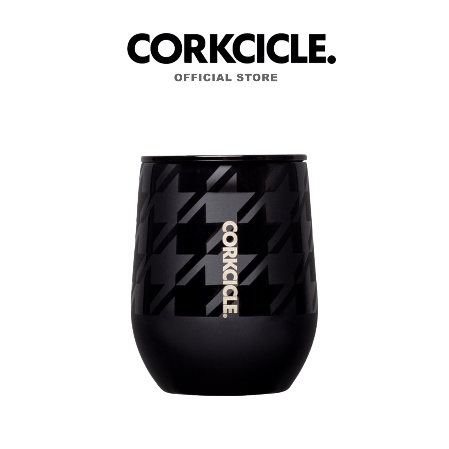 CORKCICLE : STEMLESS ONYX HOUNDSTOOTH 12OZ (355ML) ราคา 1,390 บาท*ส่งฟรี