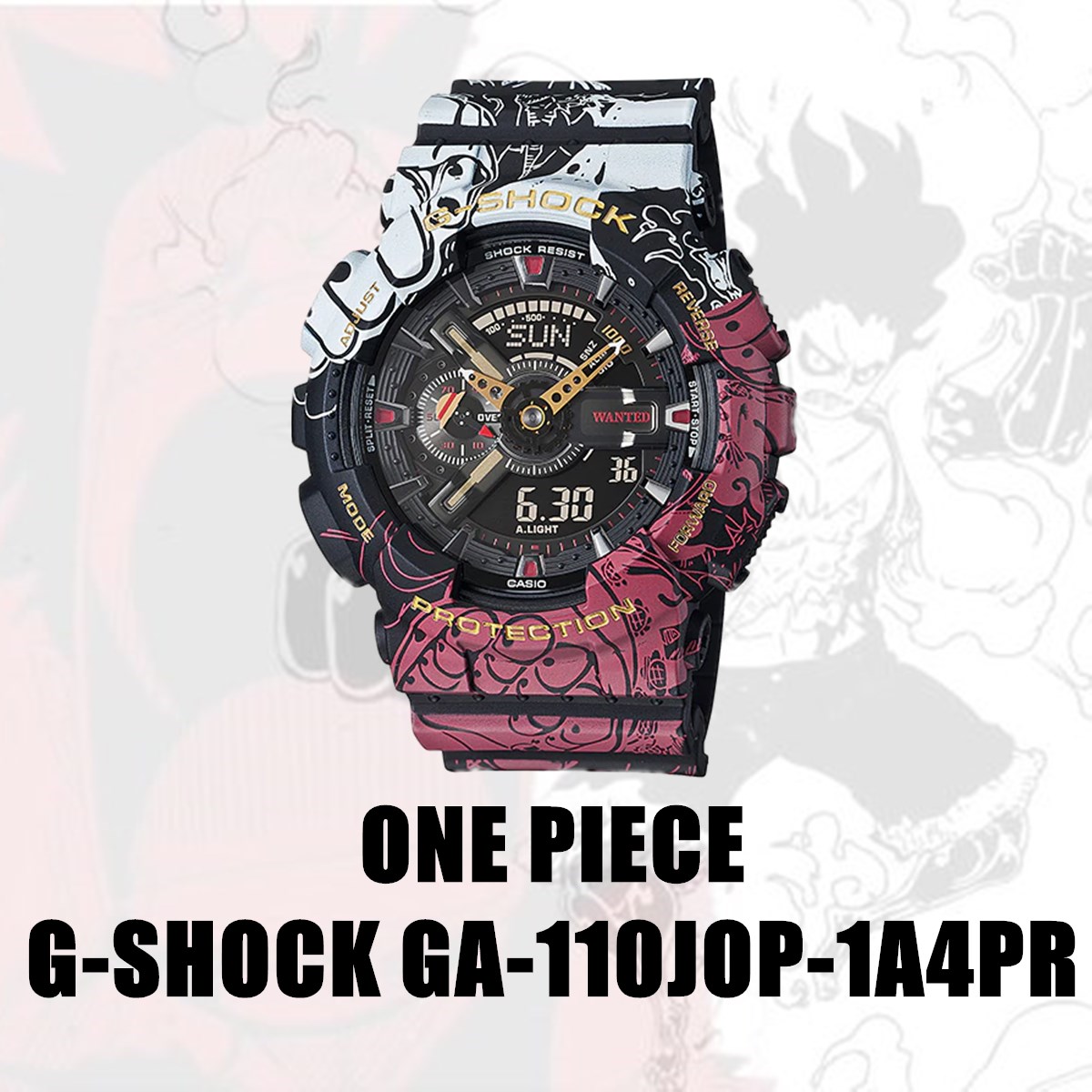 ลองดูภาพสินค้า CASIO G-SHOCK นาฬิกาข้อมือผู้ชาย รุ่นGA-110JOP-1A4PR รูปแบบ ONE PIECE หน้าปัด 40mm พร้อมกล่อง