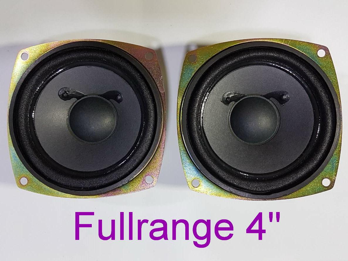 ลำโพง Fullrange 2ตัว(1คู่) สำหรับงาน DIY ขนาด 4 นิ้ว 20 Watts 8 Ohm All frequency fullrange loudspeaker magnetic speaker shielding Speaker Fullrange 4 Inch (1Pair/ 1คู่)