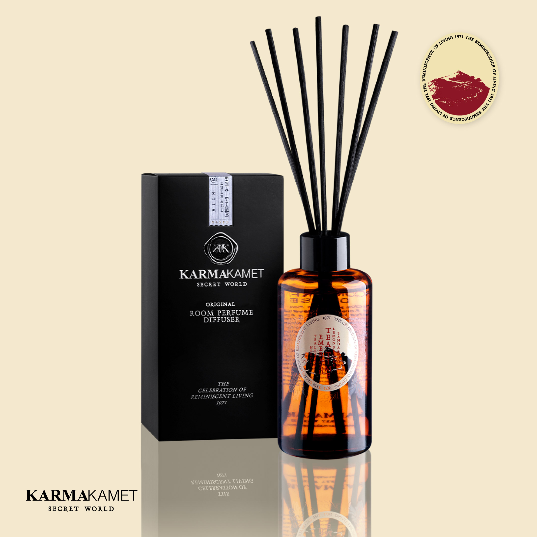 KARMAKAMET | Original Room Perfume Diffuser / Blended | คามาคาเมต ก้านไม้หอมกระจายกลิ่น ตกแต่งบ้าน ปรับอากาศ ผ่อนคลาย ราคา 1,350 บาท*ส่งฟรี