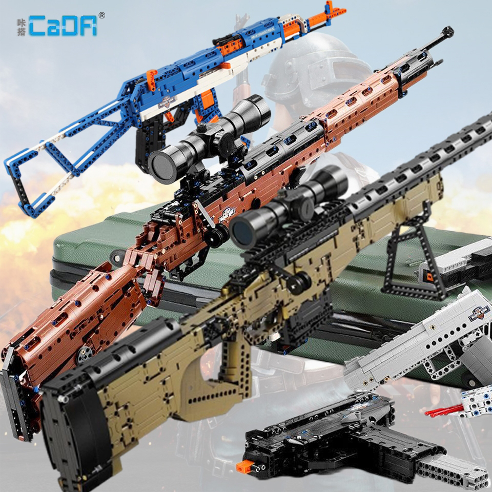 CADA ตัวต่อปืน ยิงได้ ชุดใหญ่ ทหาร ปืนพก ปืนยิง ของเล่นปืน 6-12 ปี gun building block toy ชุดตัวต่อ ราคา 289 บาท*ส่งฟรี