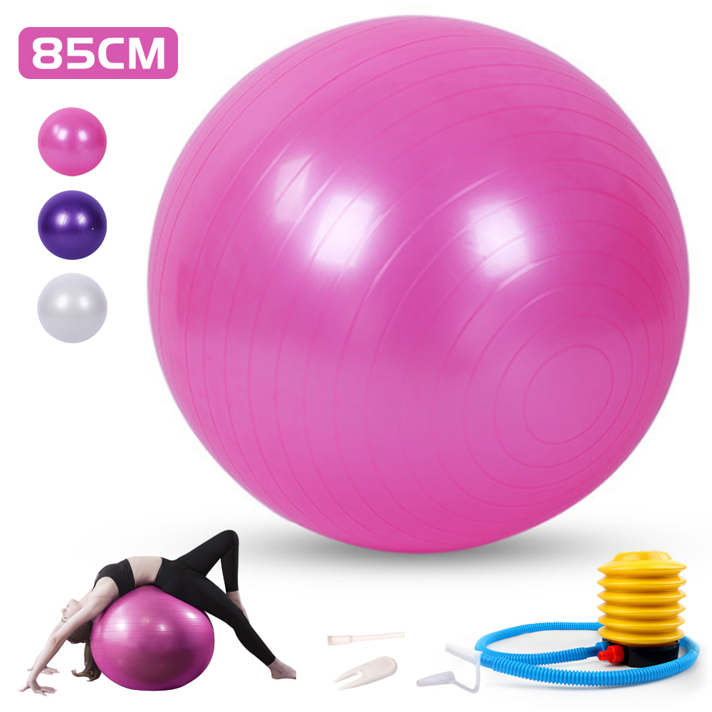 ลูกบอลโยคะ Sodeno, ลูกบอลออกกำลังกายสำหรับฟิตเนส, ความมั่นคง, การทรงตัวและการคลอด, Anti-Burst Professional Quality Design Balance Ball Pilates Core & Workout Ball with Quick Pump - Home Gym Office Chair 45CM / 55CM / 65CM / 75CM / 85CM