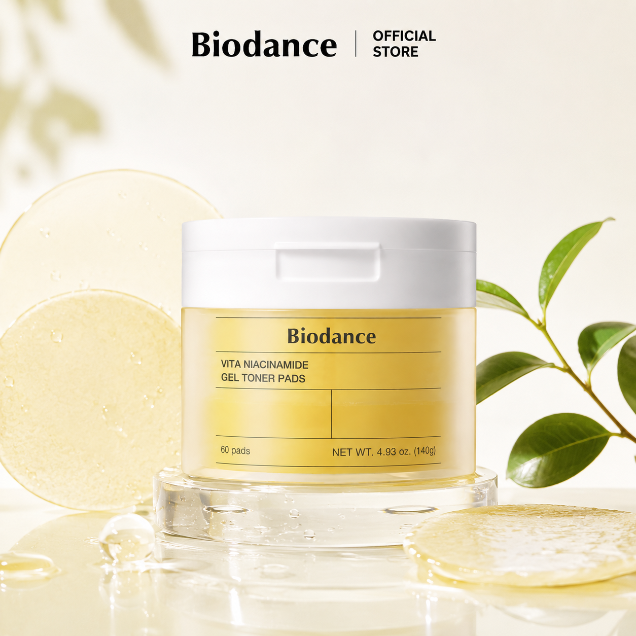 Biodance Vita Niacinamide Gel Toner Pads 140g (60 Pads) ราคา 589 บาท*ส่งฟรี