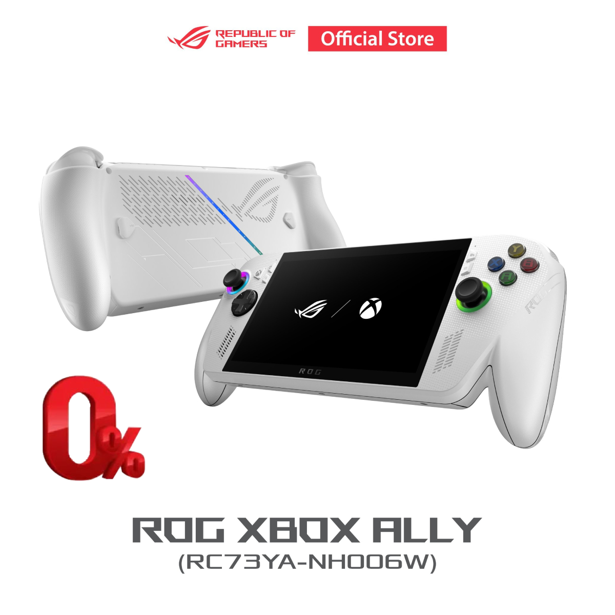 Asus Rog Xbox Ally Rc73Ya-Nh006W, Gaming Handhelds, 7 Inch 120Hz, Ips, Touch Screen, Amd Ryzen Z2 a Processor, Amd Radeon Graphics, 16Gb Lpddr5X on Board, 512Gb Pcie 4.0 Nvme M.2 Ssd (2280), Windows 11 Home, White ราคา 18,990 บาท*ส่งฟรี