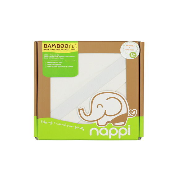 Nappi baby waterproof mattress pad bamboo fiber ราคา 590 บาท*ส่งฟรี