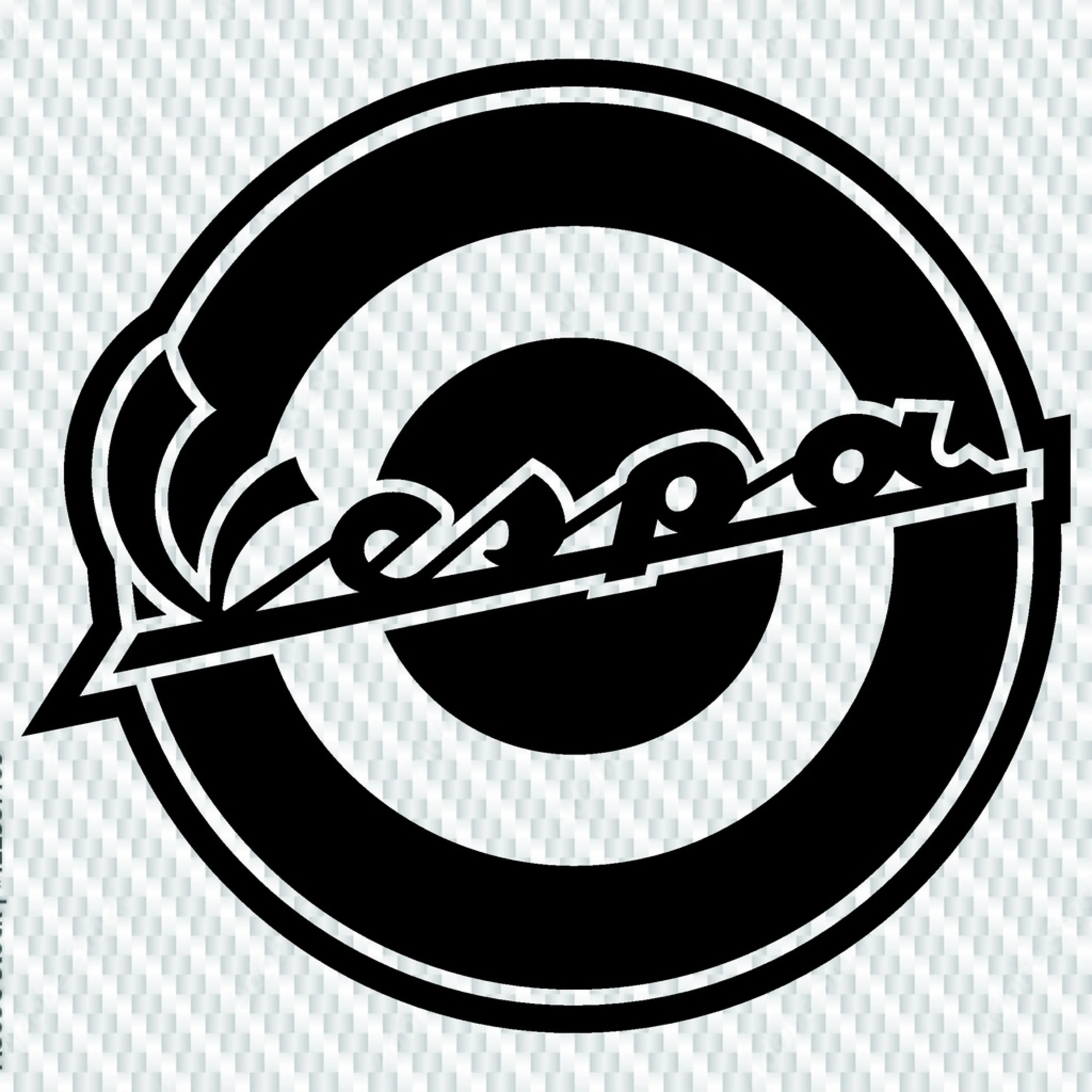 vespa สติกเกอร์ pvc กันน้ำ ขนาดใหญ่ ติดข้างรถ ขนาด 10 x 10 cm  มีหลายสีให้เลือก