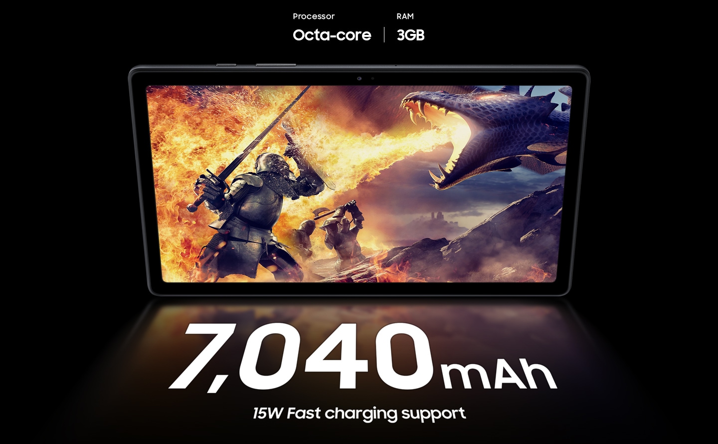 มุมมองเพิ่มเติมของสินค้า Samsung Galaxy Tab A7 WIFI / LTE (10.4 นิ้ว / RAM 3 / ROM 64 GB) เครื่องศูนย์ไทย