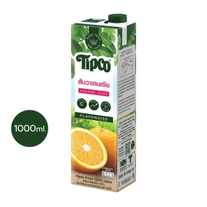 สินค้า TIPCO น้ำส้มวาเลนเซีย Valencia Orange juice 100% ขนาด 1000 มล.