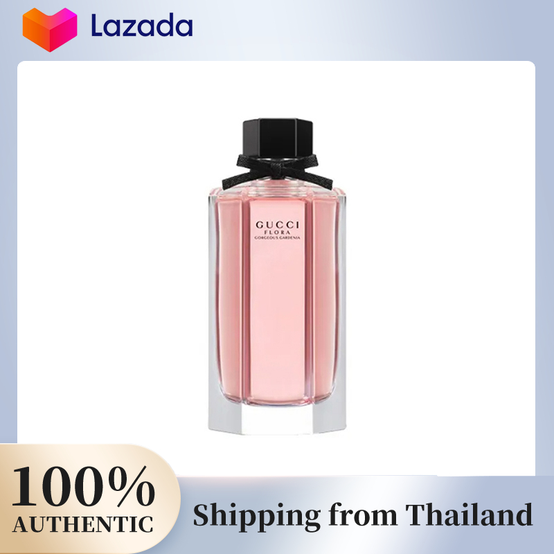 Tax-Free Shop Counter Package Gucci Flora Gorgeous Gardenia Genuine Perfume 100ml ราคา 3,400 บาท*ส่งฟรี