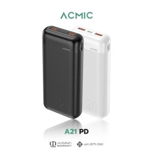 ภาพหน้าปกสินค้าACMIC A21PD Powerbank 20000 mAh (QC 3.0) | PD20W พาวเวอร์แบงค์ชาร์จเร็ว ของแท้ 100% ประกันสินค้า 1 ปี ที่เกี่ยวข้อง