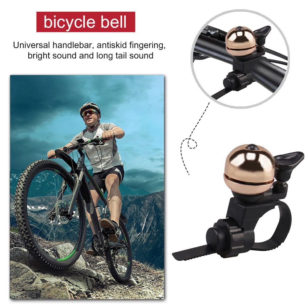 SDWWEQ จักรยานเสือภูเขาถนนภูเขาจักรยานทองแดงเสียงปลุก90dB อุปกรณ์จักรยานฮอร์นอุปกรณ์จักรยาน Bell