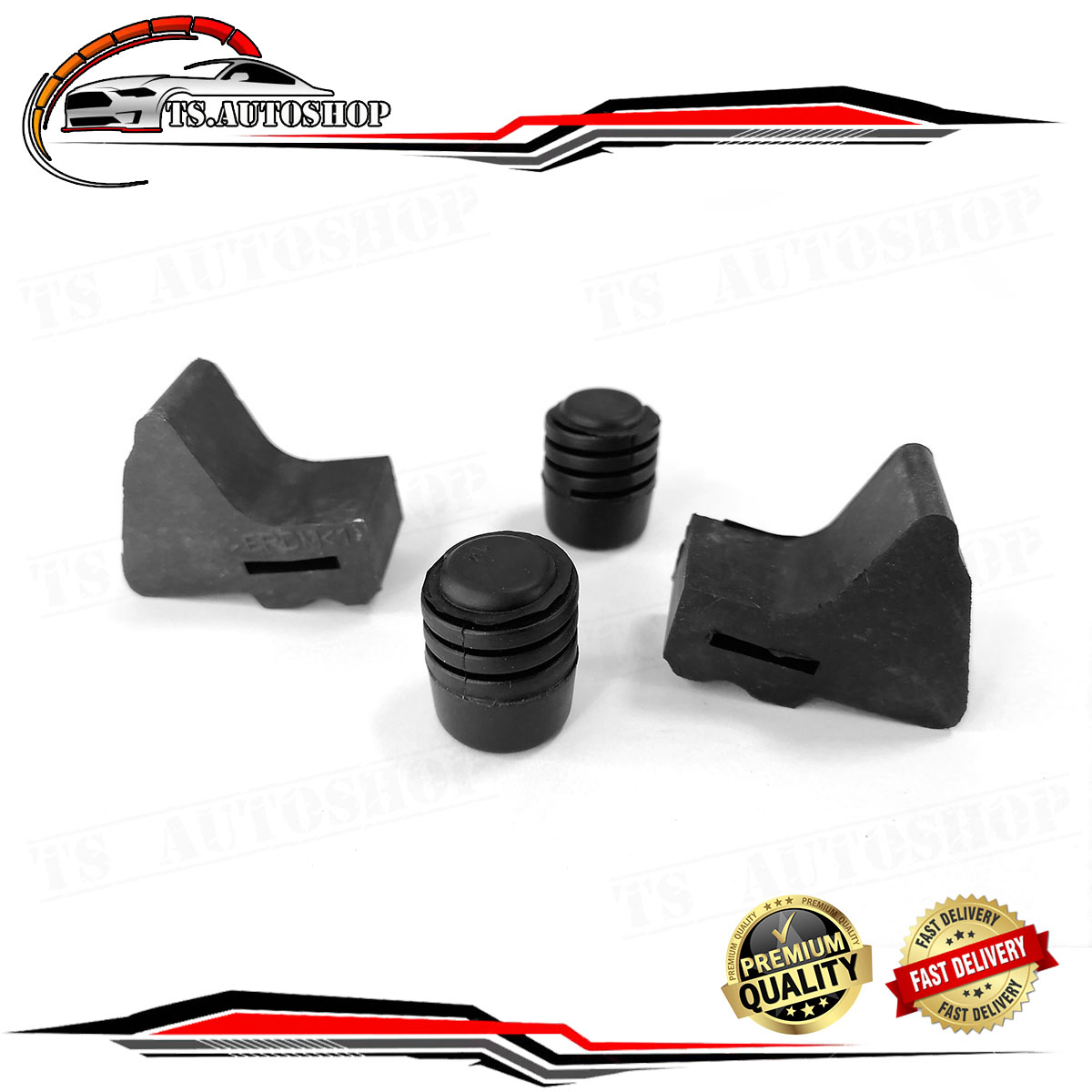 Front Hood Rubber + side Clip + front hood steel clip Genuine Nissan Navara NP300 D40 2005-2015 Black + White ราคา 690 บาท*ส่งฟรี