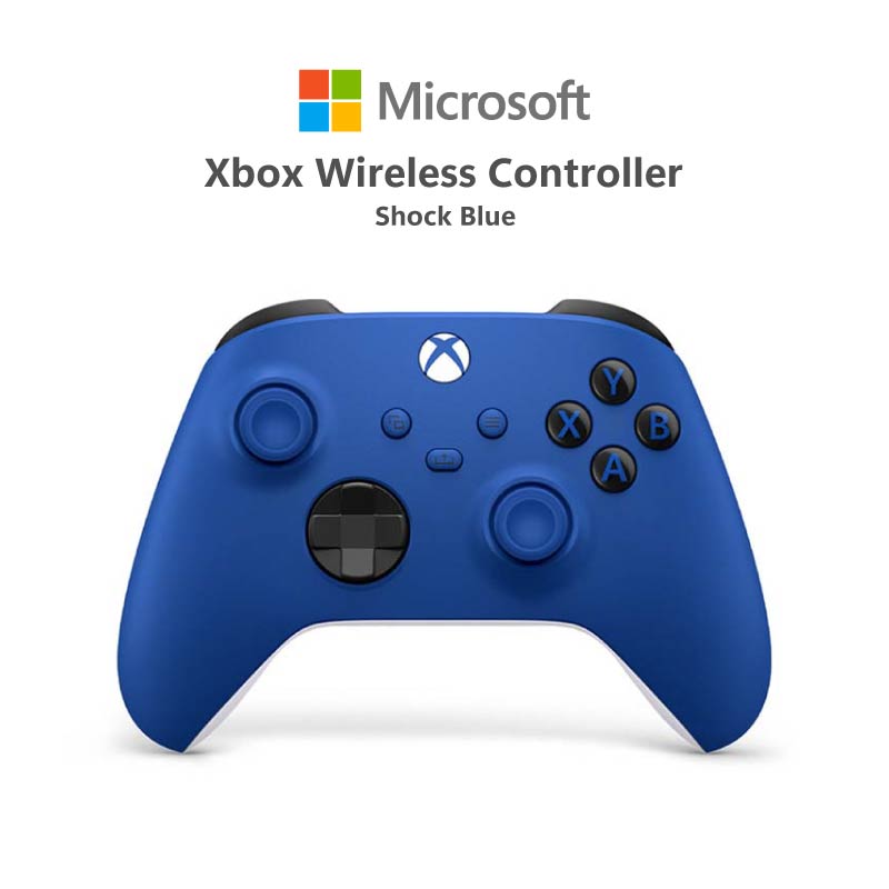 จอยเกมไร้สาย Gamepad Controller Microsoft คอนโทรลเลอร์ไร้สายของ Xbox สี Shock Blue ราคา 2,590 บาท*ส่งฟรี