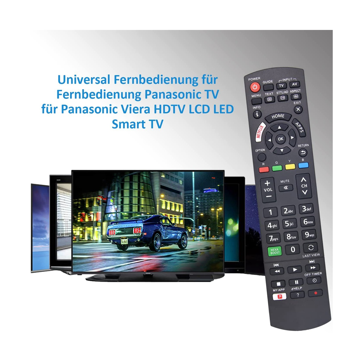 Universal Remote Control for Panasonic Plasma LED LCD HDTV 3D