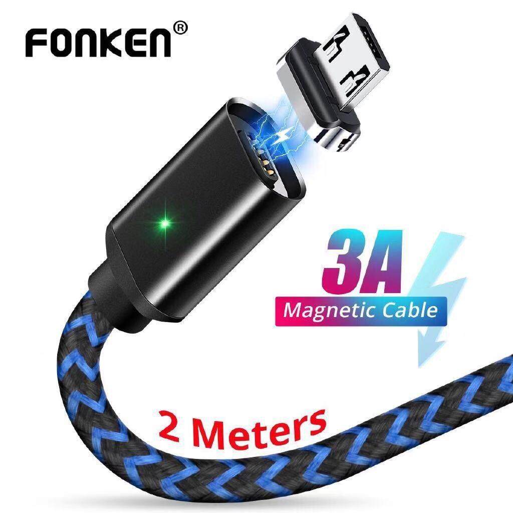 FONKEN Micro USB แม่เหล็กสาย โทรศัพท์ ( มีแยก สาย / หัวแม่เหล็ก / สายพร้อมหัว )สายส่งโทรศัพท์มือถือแม่เหล็กที่ชาร์จเร็ว USB โทรศัพท์มือถือสายชาร์จเร็ว SJX