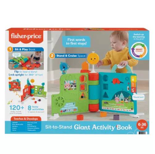 Fisher Price Sit-to-Stand Giant Activity Book ฟิชเชอร์ ไพรส์ รุ่น GTJ58 ราคา 6,495 บาท*ส่งฟรี