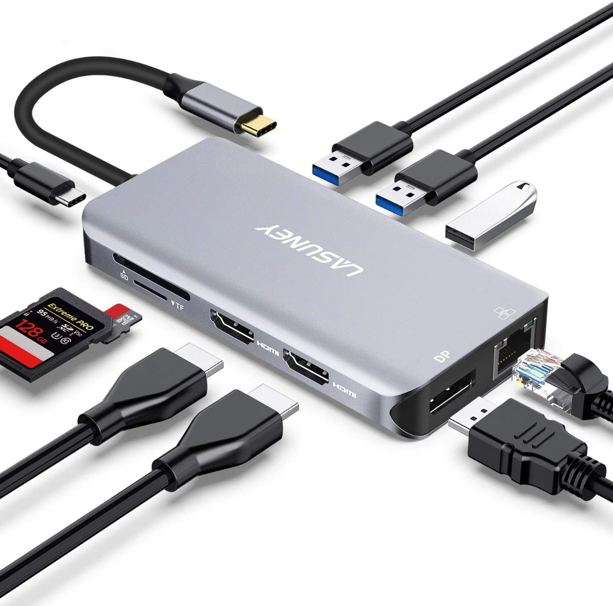 Hub USBC 6en1 / 4en1 Pour IPad Gen2, Compatible HDMI, Port PD 100W