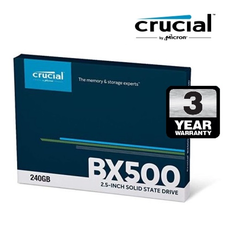 ภาพหน้าปกสินค้าCrucial 240GB BX500 SATA3 2.5" SSD