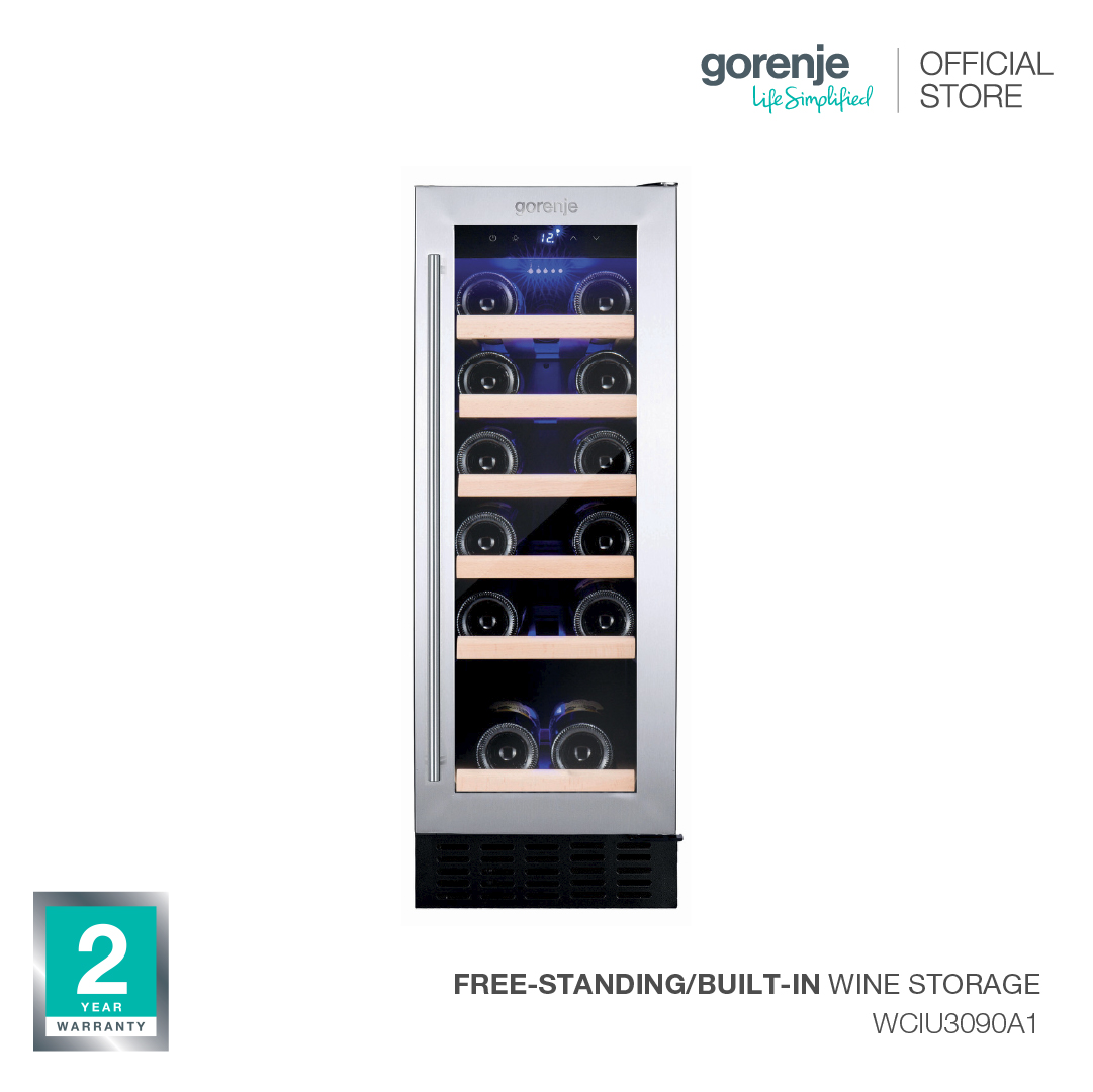 Gorenje Wine Cellar_Built-in/Free Standing (Model: WCIU3090A1) ราคา 21,900 บาท*ส่งฟรี