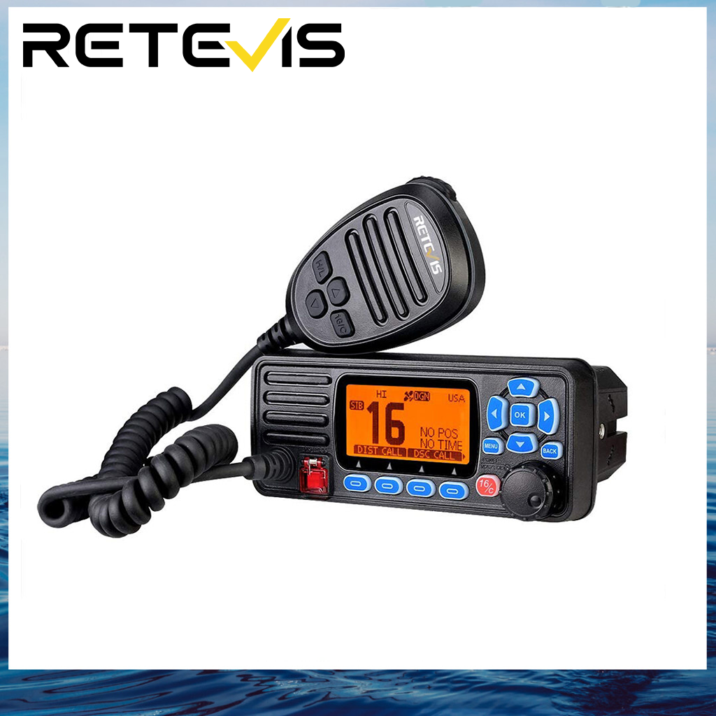 Retevis RA27 Fixed Mount Marine Radio IP67 Waterproof Two Way Radio Tri-Watch DSC GPS NOAA Professional Marine Transceiver (1 Pack) ราคา 7,199 บาท*ส่งฟรี