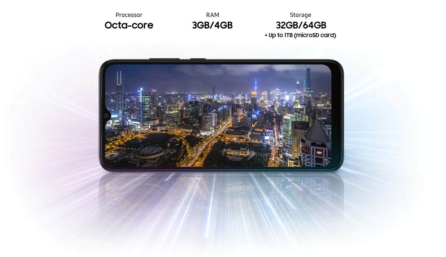 มุมมองเพิ่มเติมของสินค้า Samsung Galaxy A03 (3/32GB) (SM-A035) (By Lazada Sphone)