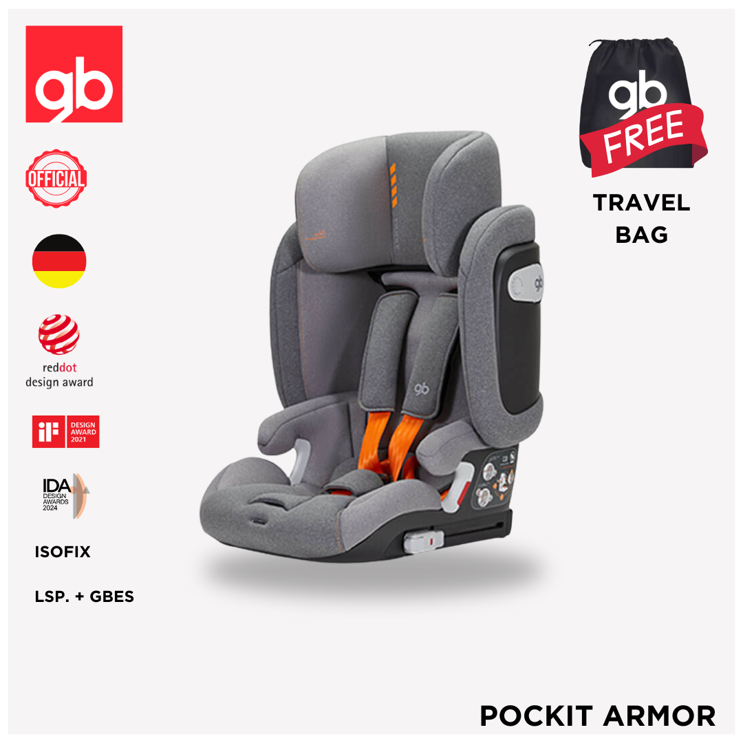Gb Portable Foldable Car Seat, Pockit Armor Model ราคา 15,590 บาท*ส่งฟรี