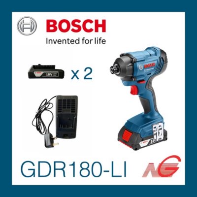 สว่านไขควงกระแทกไร้สาย BOSCH GDR 180-LI Professional