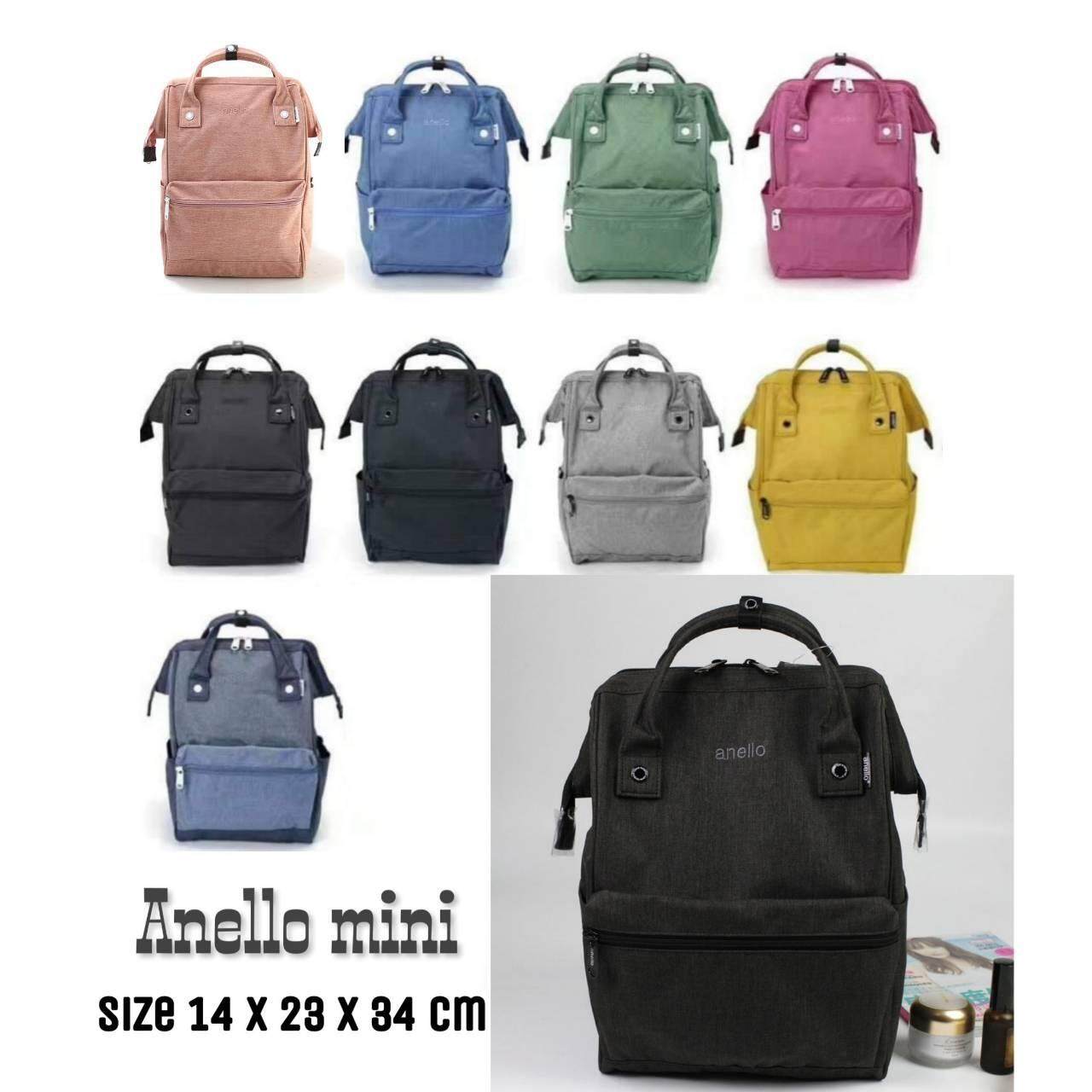 สอนใช้งาน  เชียงราย Anello Mini Backpack-Heat Tone Waterproof (BK)