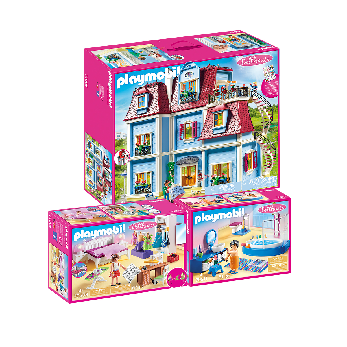 Bundle PM DOLLHOUSE SET 3 70205 + 70208 + 70211 ราคา 8,899 บาท*ส่งฟรี