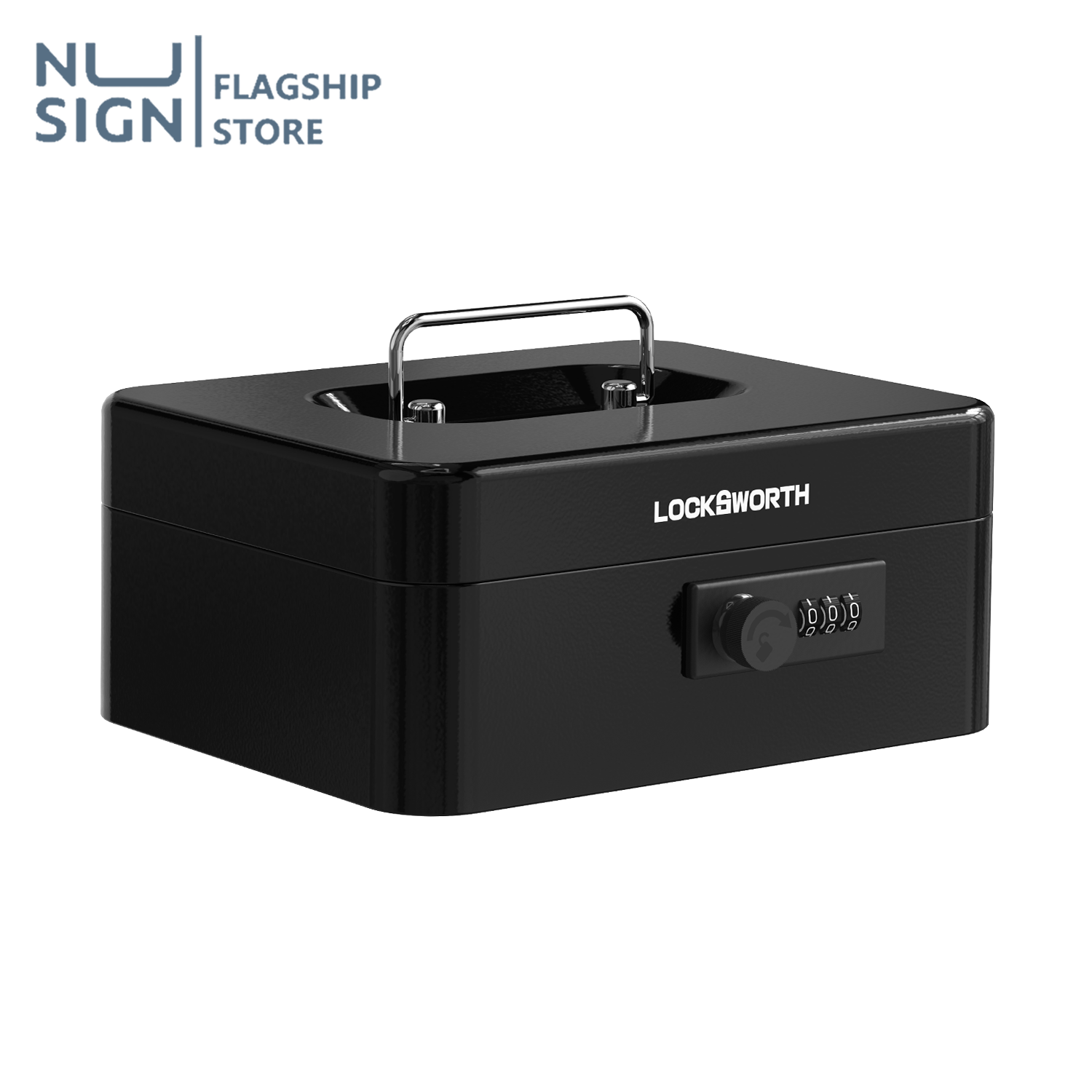 Nusign Money Box, Money Box, Portable Money Box, Safe Carry, Safe, Security Safe, Lock with a Code, Has a Handle, Compact, Easy to Carry, Cash Box ราคา 359 บาท*ส่งฟรี