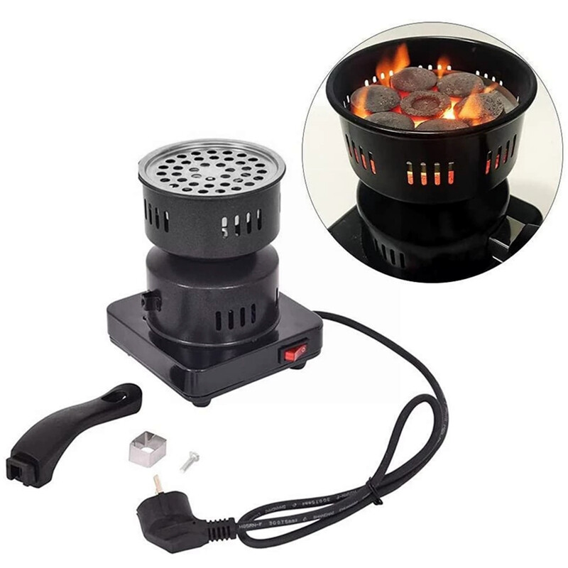 Electric-Stove-Charcoal-Starterd-Black-Metal-Heater-Starter-Uk-Bbq-Hookah-Plug-Us-Stove-Coal-Charcoal