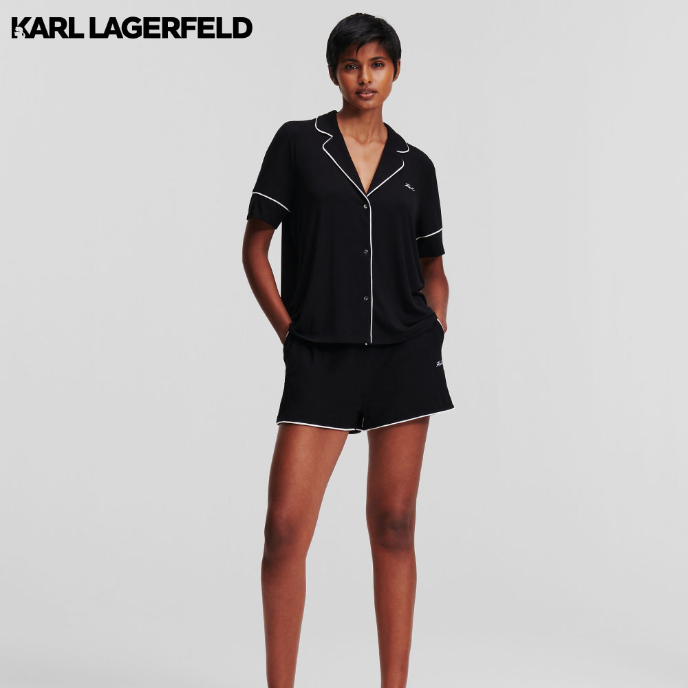 KARL LAGERFELD - LOGO JERSEY PJ SET ราคา 6,750 บาท*ส่งฟรี