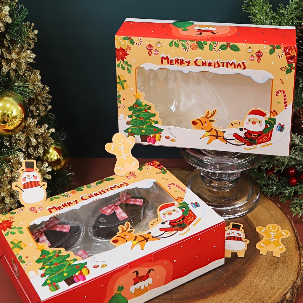 Boxjourney กล่องทรงแบนคริสต์มาส 15x22x6.2 ซม. (20 ชิ้น/แพ็ค) Series2024 ราคา 140 บาท*ส่งฟรี