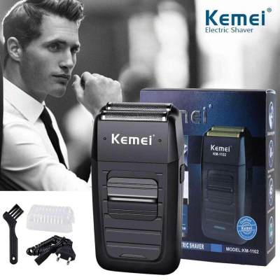 Kemei เครื่องโกนหนวดไฟฟ้า เครื่องโกนหนวดแบบชาร์จไฟ Electric shave KM-1102 Simpletech