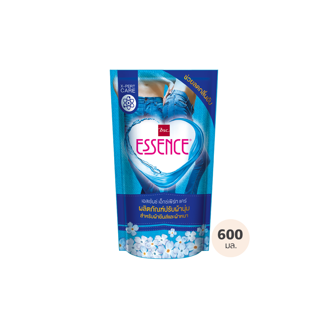 Essence ผลิตภัณฑ์ปรับผ้านุ่มเอสเซ้นซ์ ยีนส์ 600 มล. (1 ลัง บรรจุ 24 ชิ้น) (รบกวนสั่ง order ละ 1 ลัง เท่านั้น เพื่อสะดวกในการจัดส่ง) ราคา 528 บาท*ส่งฟรี