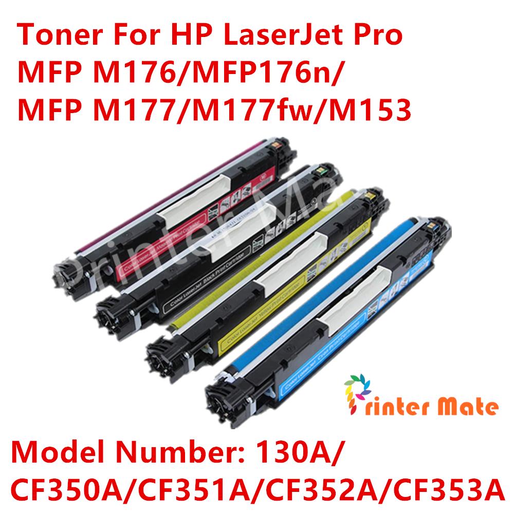 ตลับหมึกเทียบเท่า รุ่น 130A/CF350A/CF351A/CF352A/CF353A/CF350/CF351/CF352/CF353/350A/351A/352A/353A/350/351/352/353 ใช้กับ HP Laser Pro MFP M176/M176n/MFP M177/M177fw/M153
