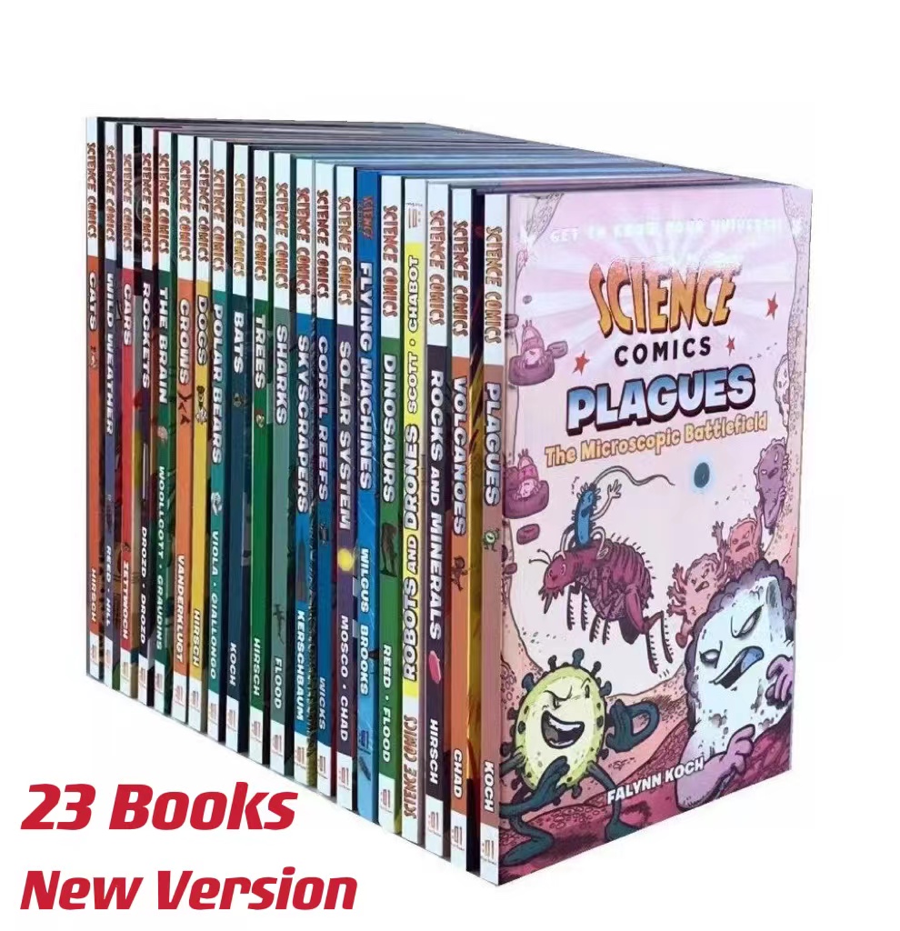[新品。海外購入]28冊セットScience Comics 最新版 Science Comics 29 Books Series Full-color English funny