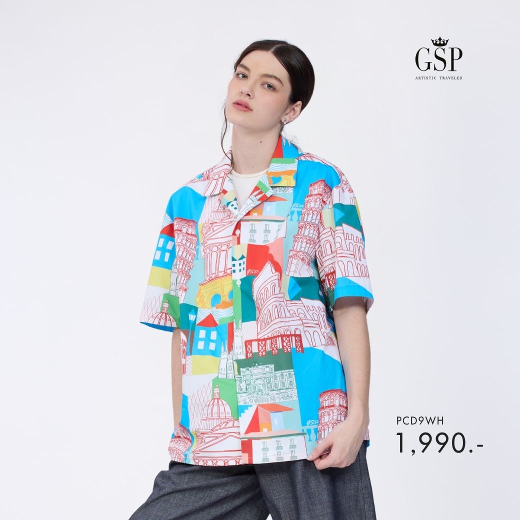 Gsp Unisex Shirt Italy Short Sleeve Shirt Pcd9Wh ราคา 1,990 บาท*ส่งฟรี