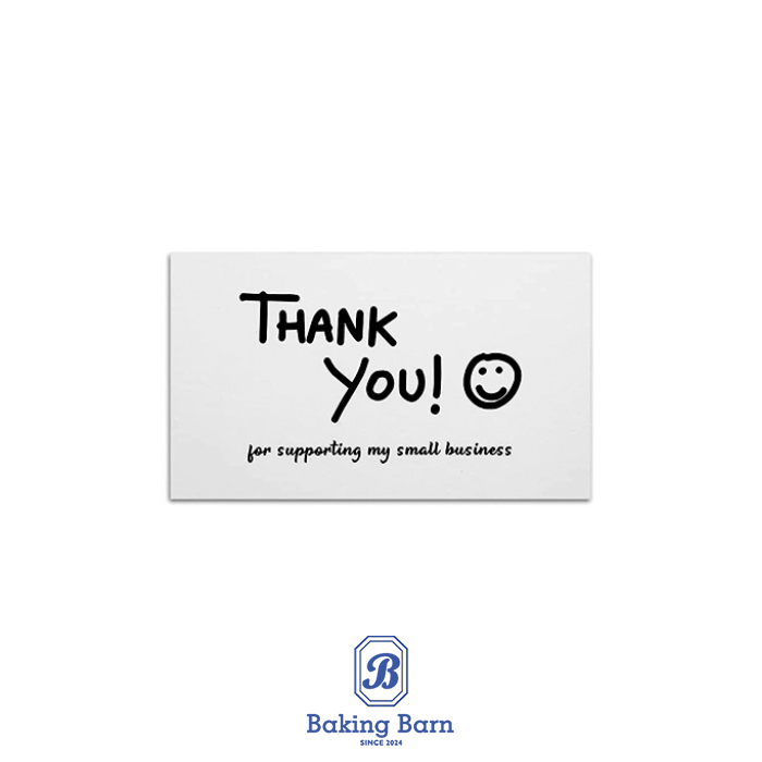 Baking Barn (50 ชิ้น/แพ็ค) Thank you card การ์ดอวยพร การ์ดเชิญงานแต่งงาน