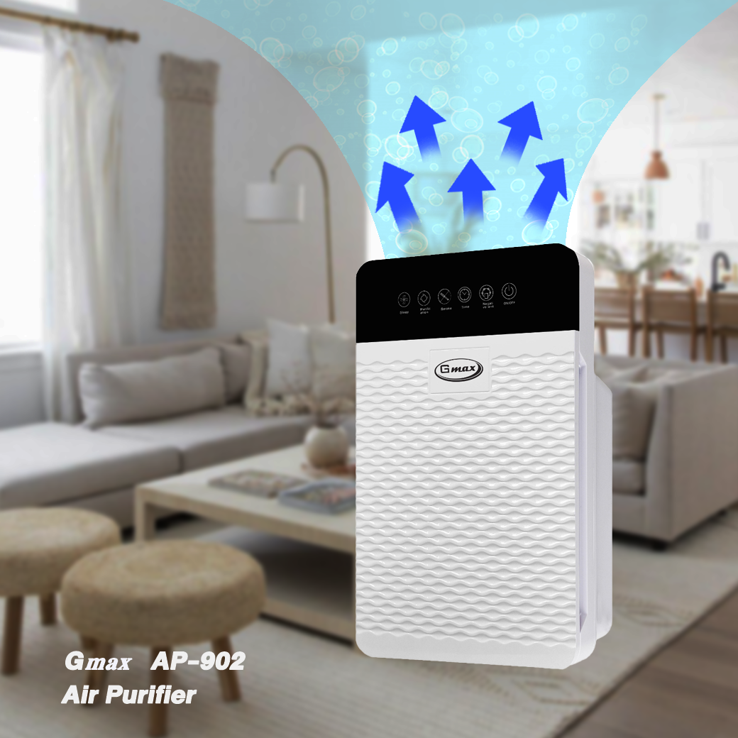 Gmax เครื่องฟอกอากาศ รุ่น AP-902 สำหรับพื้นที่ 30 - 50 ตารางเมตร (สินค้ารับประกัน 1 ปี)