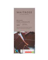 Waitrose Belgian Dark Chocolate 54% 180g. เวทโทรส เบลเยี่ยน ดาร์คช็อกโกแลต BBF. 30.09.26