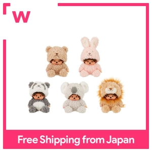 สินค้า [Monchhichi]Costumed Animal Series 16cm Bear, Rabbit, Panda, Koala, Lion | Stuffed Animal/Japanese Toy/Fluffy Doll/Kids Baby Gift/Sekiguchi /Monchicchi