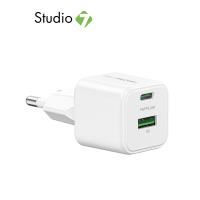 อะแดปเตอร์ AMAZINGthing Wall Charger 1 USB-A / 1 USB-C Explorer Pro GaN 33W White by Studio7