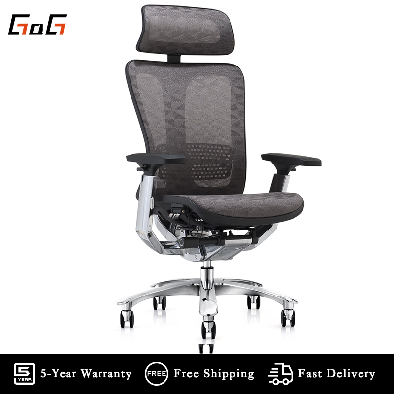 [10 years warranty]GAG เก้าอี้สุขภาพ Ergonomic Office Chair, Home Office Desk Chairs with Adjustable Headrest, Lumbar Support, 2D Armrest, Computer Chair for Big and Tall People, Metal Base Heavy Duty Chair ราคา 37,500 บาท*ส่งฟรี