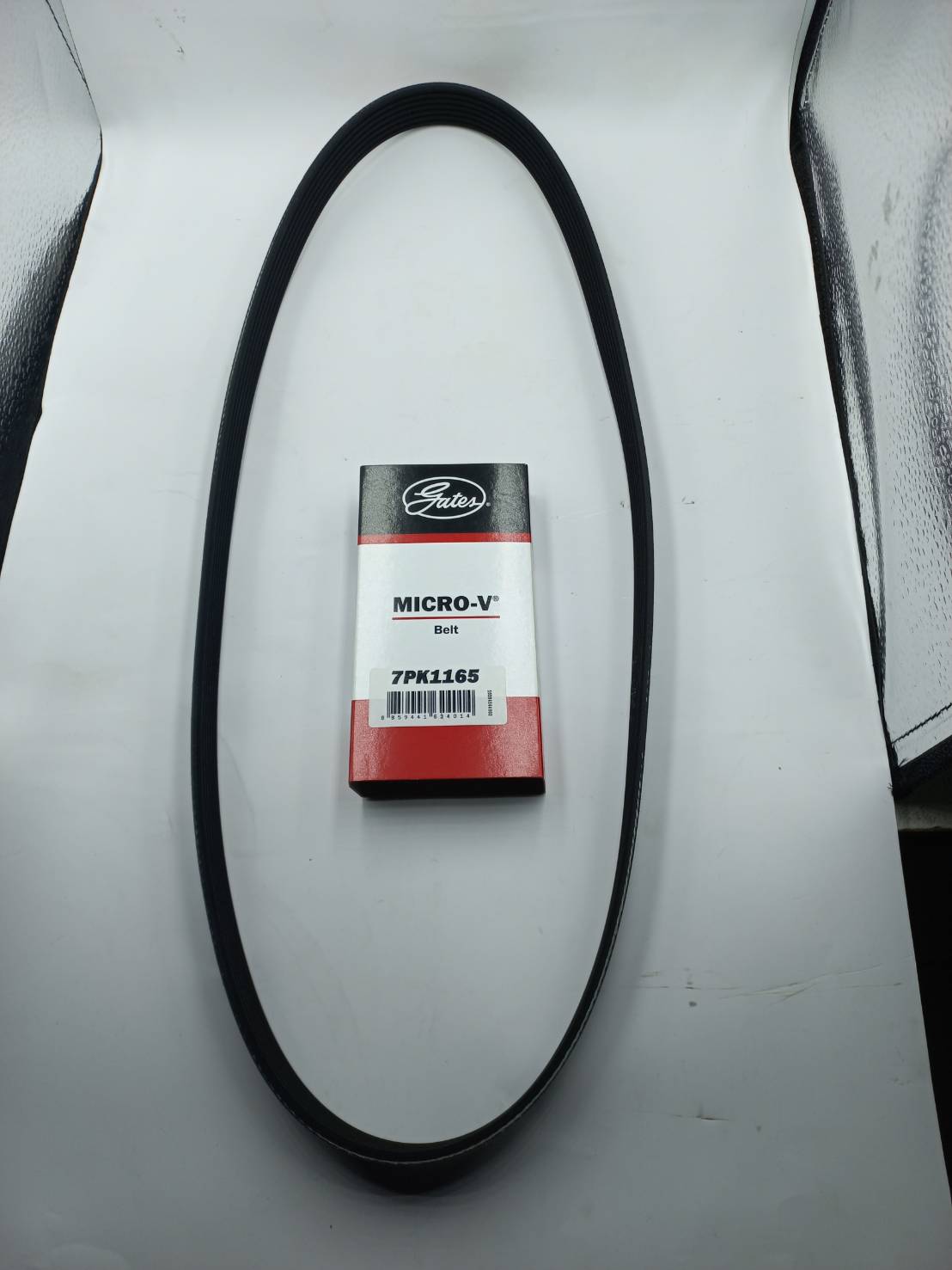 สายพาน GATES สายพานหน้าเครื่อง NISSAN MARCH มาร์ช , NISSAN ALMERA อเมร่า , NISSAN NOTE โน๊ต เครื่อง 1.2 / สายพานหน้าเครื่อง ขนาดสายพาน 7PK-1165 ( รหัส 11720-1HC1A ) ราคา 242 บาท*ส่งฟรี