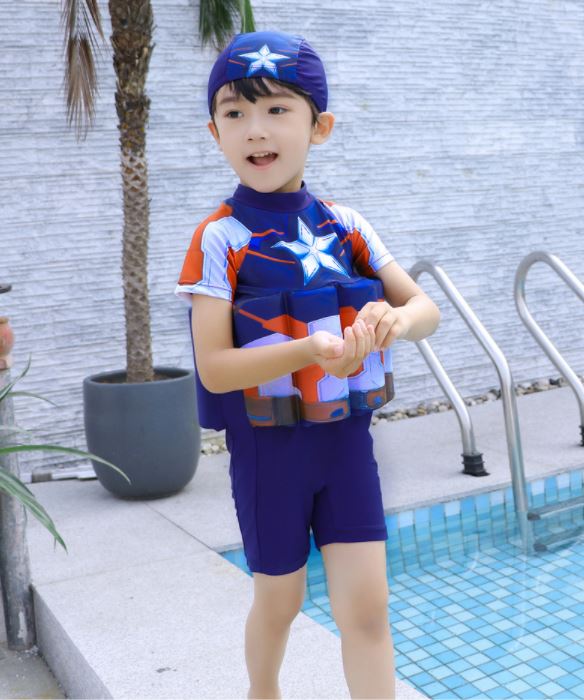 เกี่ยวกับสินค้า FU FU SHOP ชูชีพเด็ก ชูชีพเด็กมีโฟมน้ำในตัว ชูชีเด็กแยกชิ้น ชูชีพแบบใหม่ ชุดว่ายน้ำเด็กชายใหม่ ชุดว่ายน้ำกัปตัน