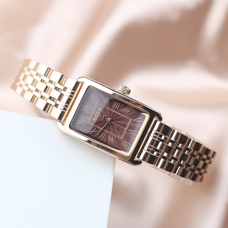 Lazada Thailand - JULIUS Vintage bracelet watch for autumn and winter small square watch waterproof fashion rectangle women’s quartz watch JA-1252