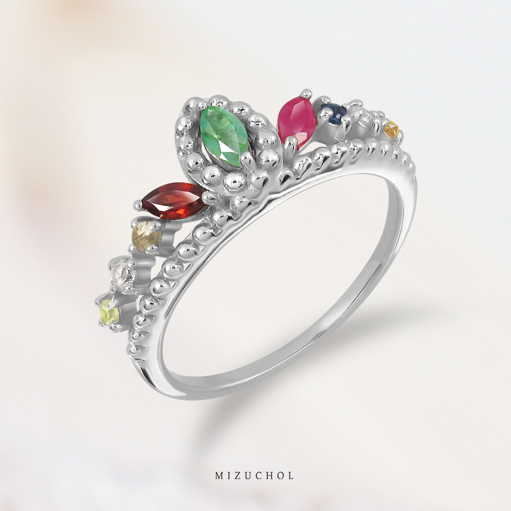 Mizuchol Crown of Nine Gems Ring ราคา 2,950 บาท*ส่งฟรี