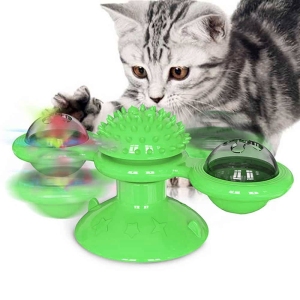 Telecorsa ของเล่นแมว Rotate windmill 360องศา คละสี รุ่น Cat-play-ball-spinning-bored-00h-J1